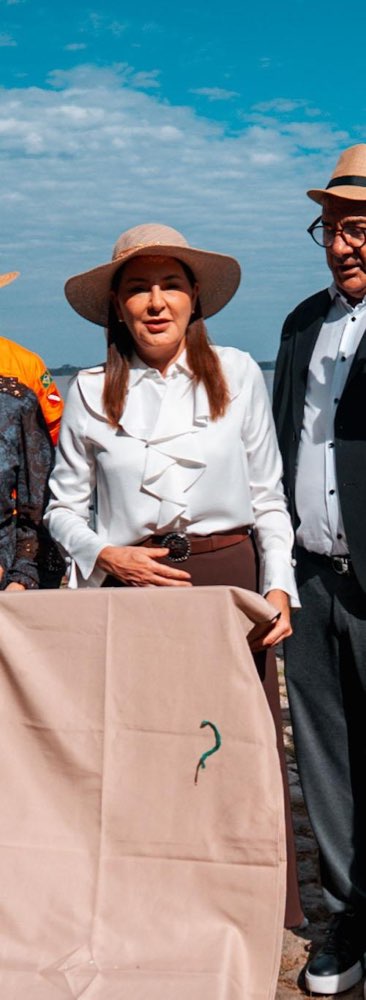 Hana Ghassan, governadora em exercício do Pará, durante a cerimônia de entrega do memorial